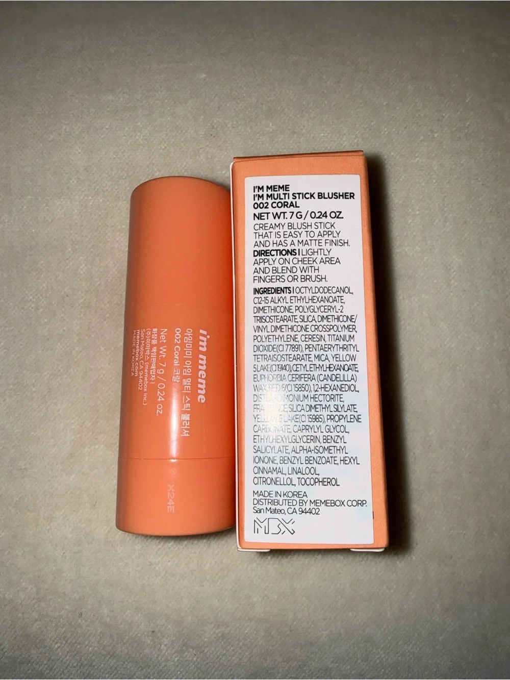 I’m meme-multi stick blusher - 002 Coral